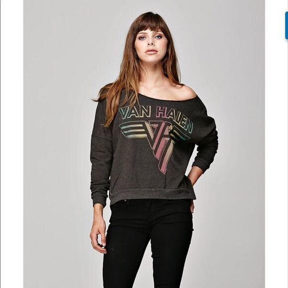 Gray Off-Shoulder Women's Top - Picture 8 of 8